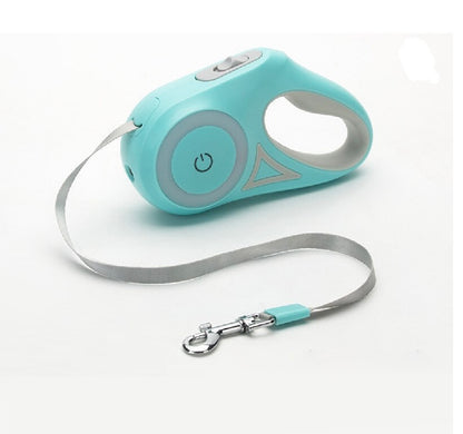 Laisse rétractable pour chien avec Led et lampe
