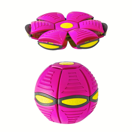 Flying saucer ball for dogs